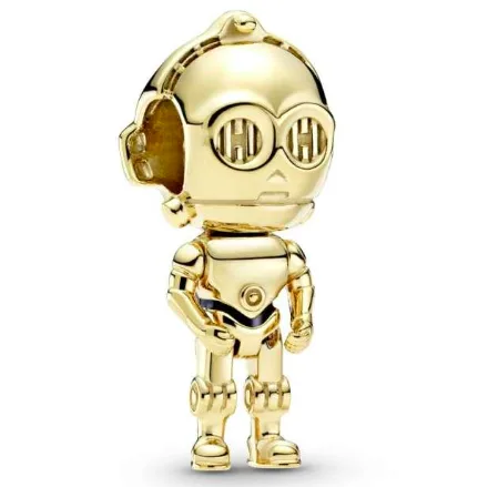خرید چارم C-3PO پاندورا | آویز نقره طرح جنگ ستارگان با روکش طلا