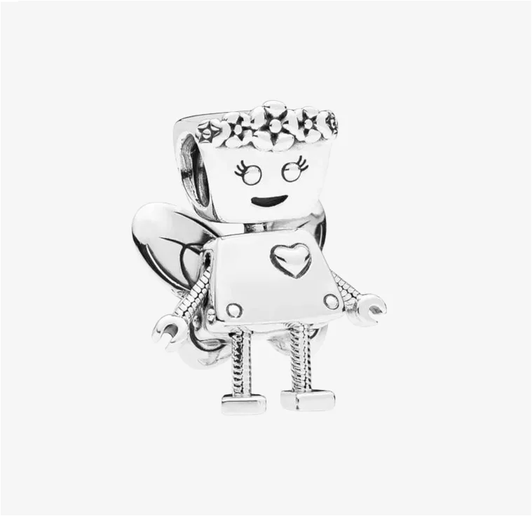 خرید چارم بلابات فرشته نقره | آویز فانتزی دستبند پاندورا