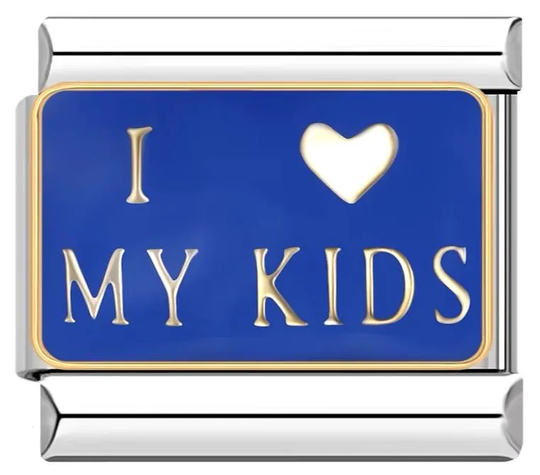 چارم ایتالیایی I Love My Kids | خرید اکسسوری خاص دستبند
