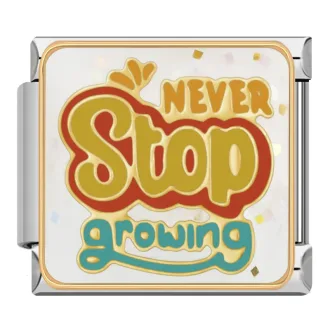 خرید چارم ایتالیایی Never Stop Growing | اکسسوری خاص دستبند