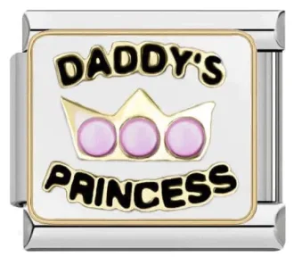 خرید چارم ایتالیایی Daddy's Princess | آویز دستبند خاص