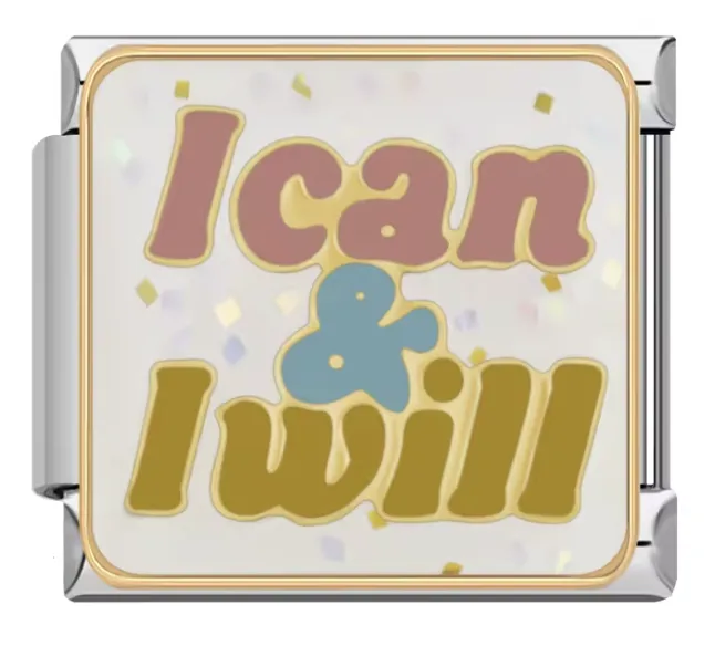 خرید چارم ایتالیایی I Can & Will | اکسسوری انگیزشی دستبند