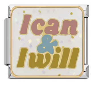 خرید چارم ایتالیایی I Can & Will | اکسسوری انگیزشی دستبند