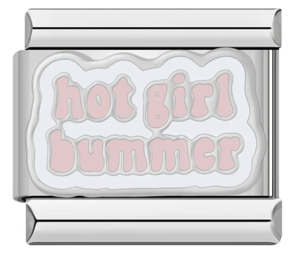 خرید چارم ایتالیایی طرح Hot Girl Bummer | اکسسوری خاص هنریتو