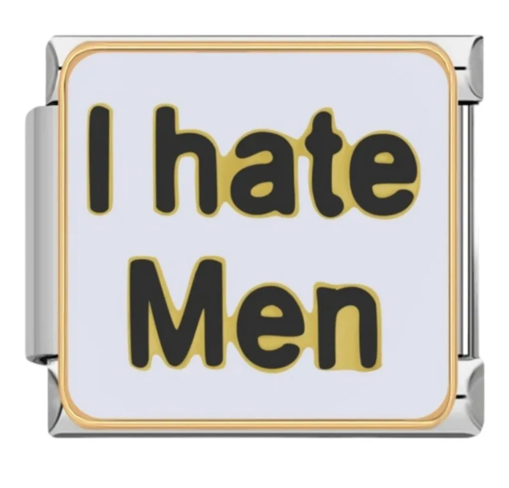 خرید چارم ایتالیایی I Hate Men | اکسسوری خاص دستبند هنریتو