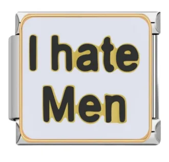 خرید چارم ایتالیایی I Hate Men | اکسسوری خاص دستبند هنریتو