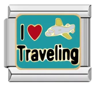 خرید چارم ایتالیایی سفر طرح I Love Traveling | هنریتو