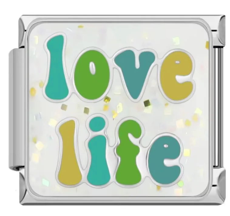 خرید چارم ایتالیایی Love life | اکسسوری رنگی و خاص دستبند