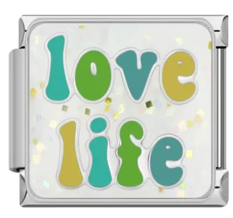 خرید چارم ایتالیایی Love life | اکسسوری رنگی و خاص دستبند