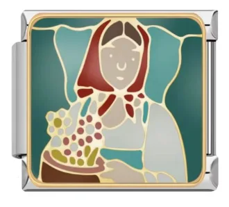خرید چارم ایتالیایی طرح نقاشی هنری | اکسسوری خاص دستبند