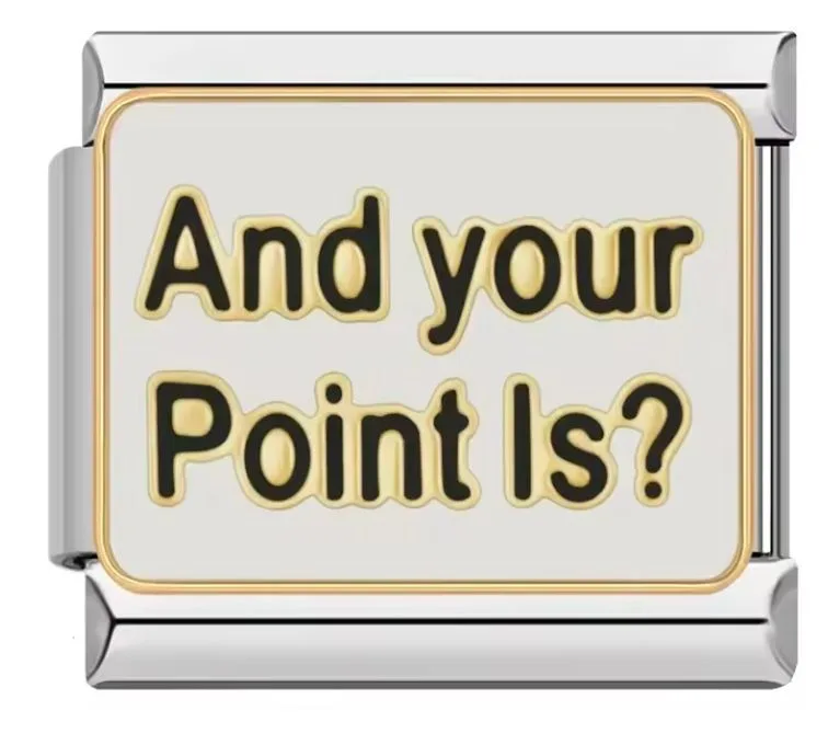 خرید چارم ایتالیایی طرح And your Point Is? | اکسسوری خاص