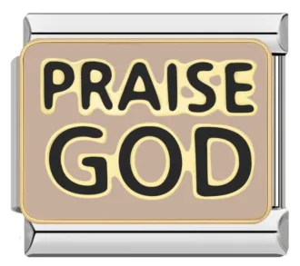 خرید چارم ایتالیایی Praise God | لینک دستبند خاص و شیک
