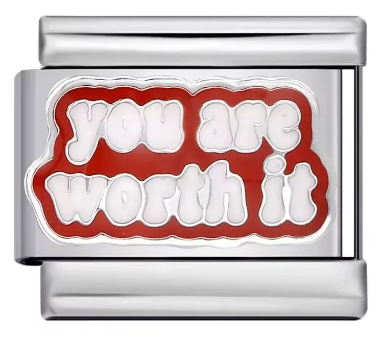 چارم ایتالیایی You Are Worth It | خرید اکسسوری دستبند هنریتو