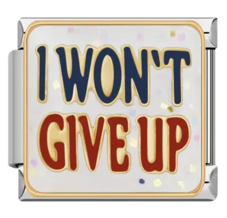 خرید چارم ایتالیایی I Won't Give Up | اکسسوری خاص دستبند