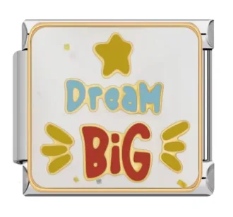 خرید چارم ایتالیایی Dream Big | آویز دستبند با طرح انگیزشی