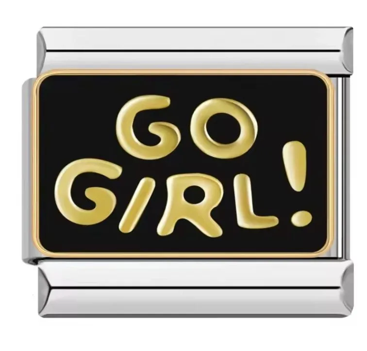خرید چارم ایتالیایی Go Girl | اکسسوری خاص دستبندهای لینک‌دار