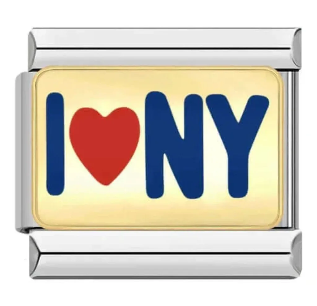 خرید چارم ایتالیایی I love NY | اکسسوری خاص دستبند