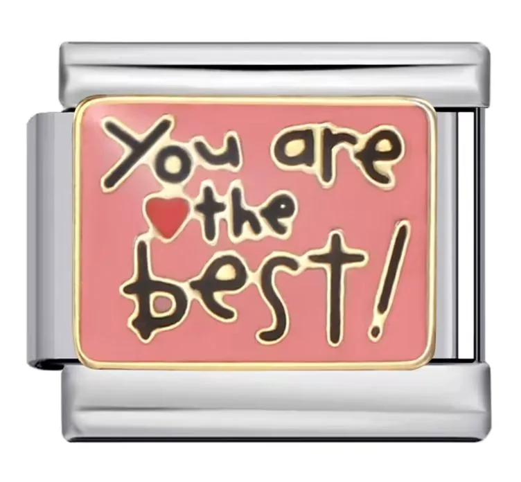 خرید چارم ایتالیایی You are the best | اکسسوری خاص و عاشقانه