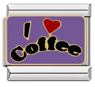 چارم ایتالیایی I Love Coffee | اکسسوری خاص برای دوستداران قهوه