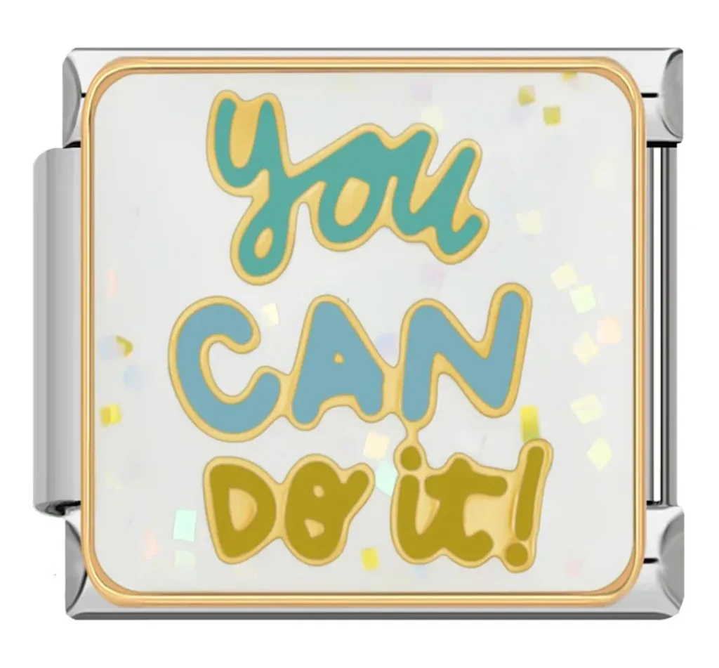 خرید چارم ایتالیایی You Can Do It | اکسسوری انگیزشی دستبند