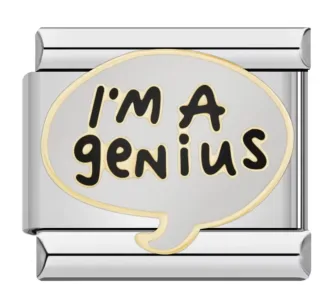 خرید چارم ایتالیایی I'm a Genius | اکسسوری خاص دستبند