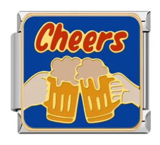 چارم ایتالیایی طرح Cheers؛ اکسسوری خاص و شاد برای دستبند شما