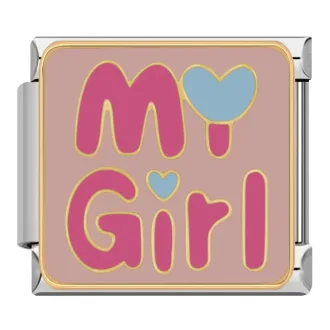 چارم ایتالیایی My Girl | خرید لینک دستبند فانتزی دخترانه