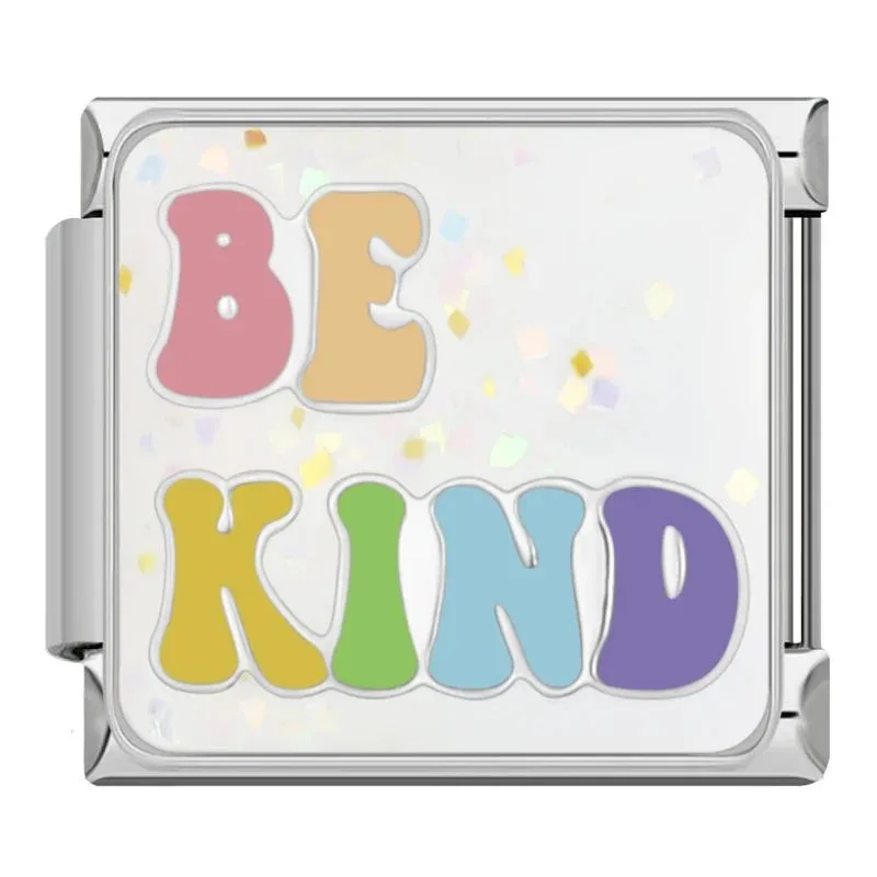 چارم ایتالیایی Be Kind | خرید آویز دستبند رنگی و خاص