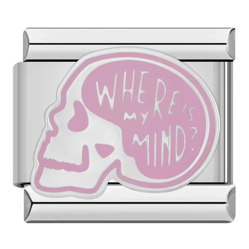خرید چارم ایتالیایی طرح جمجمه Where is my MIND? | هنریتو