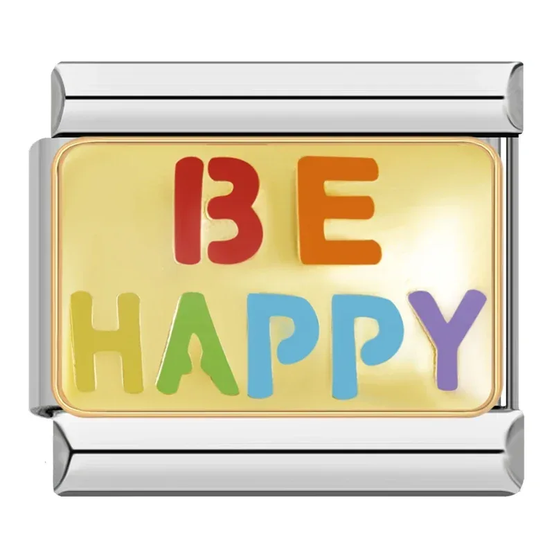 چارم ایتالیایی Be Happy | اکسسوری رنگی و جذاب دستبند