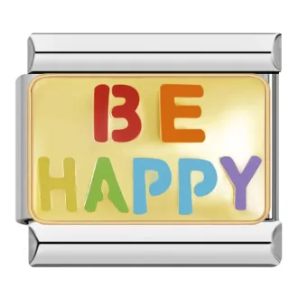چارم ایتالیایی Be Happy | اکسسوری رنگی و جذاب دستبند