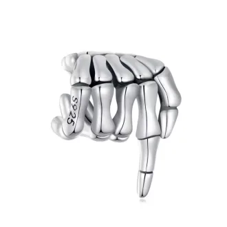 خرید چارم نقره اسکلت طرح دست - نقره عیار ۹۲۵ اصل
