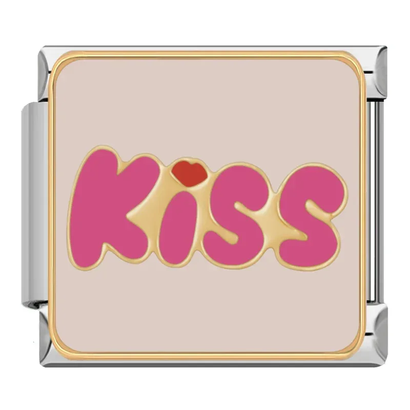 خرید چارم ایتالیایی Kiss | آویز دستبند فانتزی و جذاب