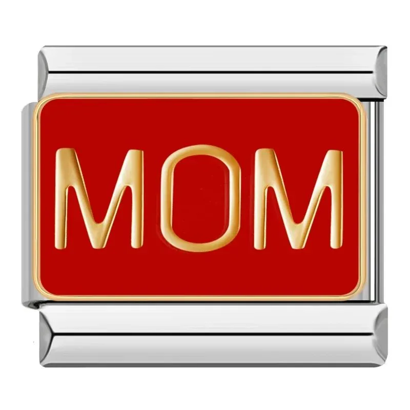 خرید چارم ایتالیایی MOM | پلاک نمادین مادر با طراحی کلاسیک
