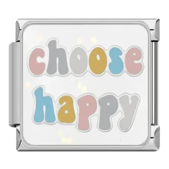 چارم ایتالیایی طرح Choose Happy؛ اکسسوری خاص و رنگارنگ