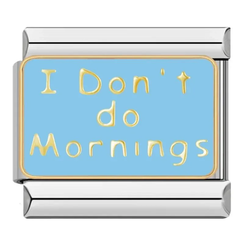 چارم ایتالیایی I Don't Do Mornings | اکسسوری خاص و جذاب
