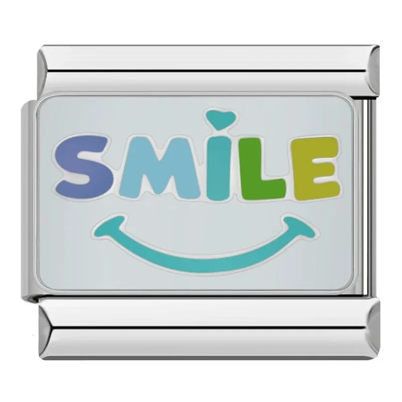 خرید چارم ایتالیایی Smile | آویز دستبند با طرح شاد و رنگی