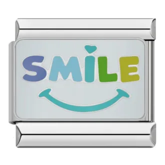 خرید چارم ایتالیایی Smile | آویز دستبند با طرح شاد و رنگی
