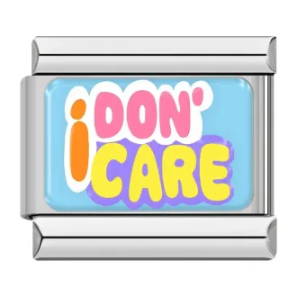 خرید چارم ایتالیایی طرح Don't Care | اکسسوری فانتزی و خاص