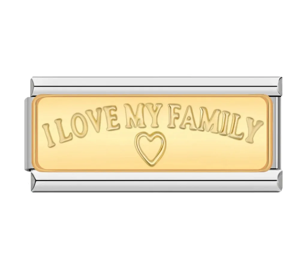 چارم ایتالیایی بلند I LOVE MY FAMILY | اکسسوری خاص دستبند