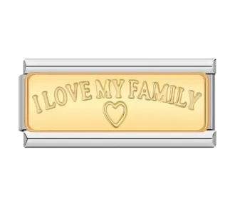 چارم ایتالیایی بلند I LOVE MY FAMILY | اکسسوری خاص دستبند