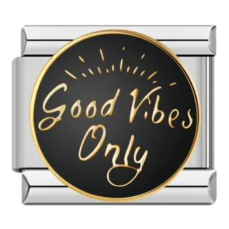 خرید چارم ایتالیایی Good Vibes Only | اکسسوری خاص دستبند