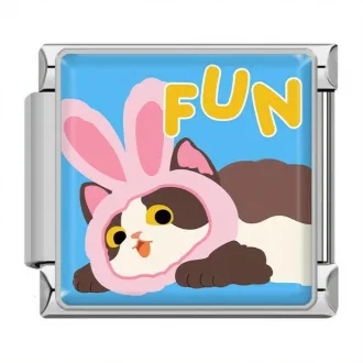 خرید چارم ایتالیایی گربه طرح Fun | اکسسوری فانتزی دستبند