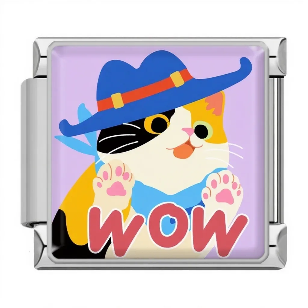 خرید چارم ایتالیایی گربه Wow | اکسسوری فانتزی دستبند هنریتو