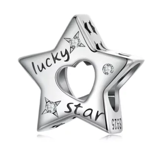 چارم نقره ستاره Lucky Star | آویز ظریف و درخشان نقره